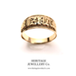 Victorian Gold Mizpah Ring (c. 1885)