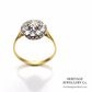 Antique Old Cut Diamond Cluster Ring (18ct gold; c.0.80ct)