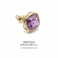 Amethyst Intaglio Fob Seal Pendant (15ct Gold)
