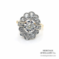 Antique Old Cut Diamond Cluster Ring