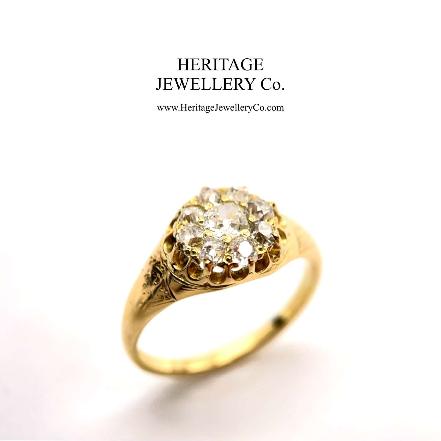 Antique Diamond Cluster Ring (c. 0.60ct)