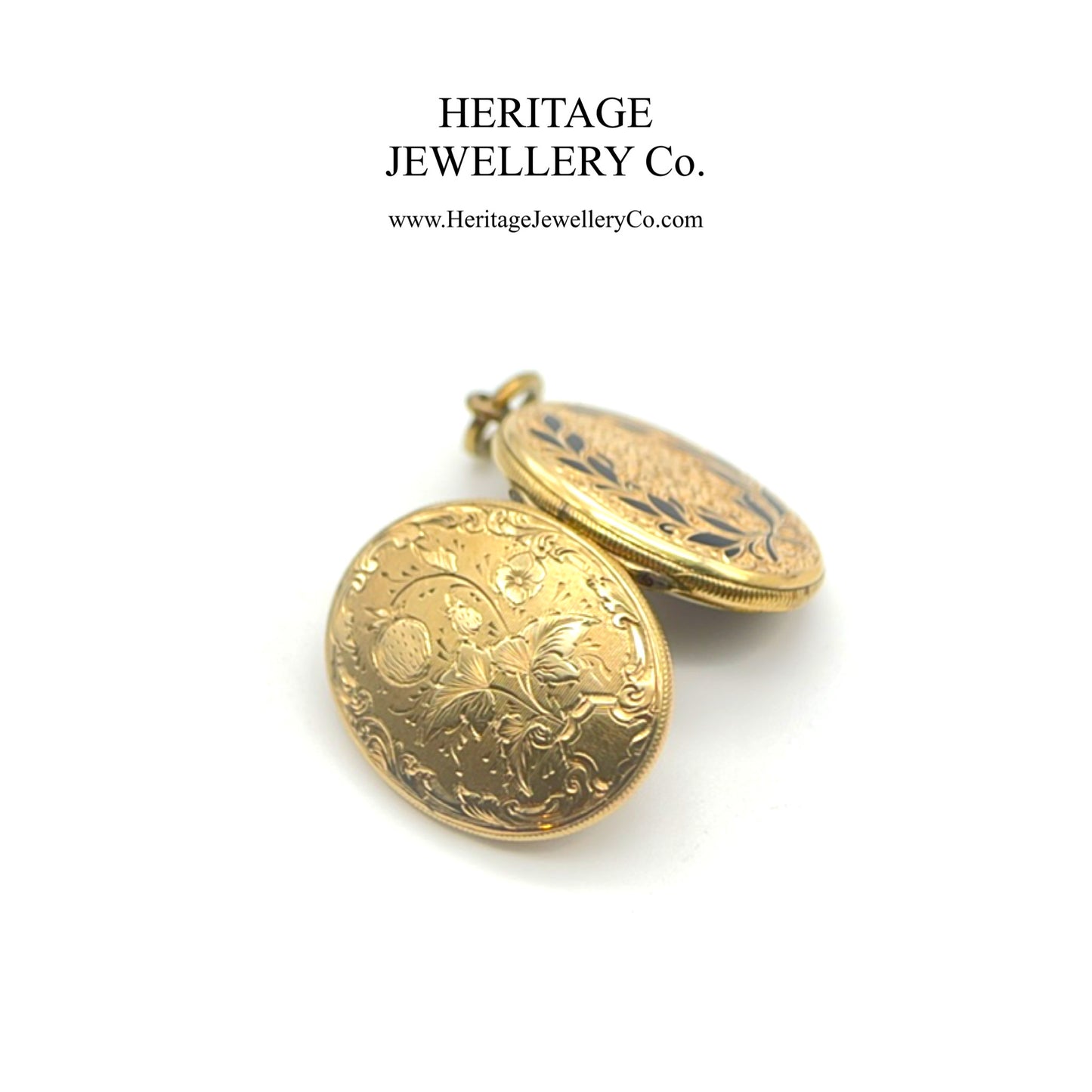 Antique Gold and Enamel Mourning Locket