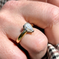 Pear-cut Diamond Solitaire Ring