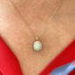 Opal and Diamond Pendant Necklace (18ct gold)
