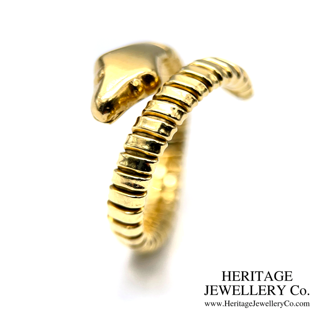 Vintage Tubogas Snake Ring (18ct gold)