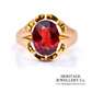 RESERVED - Antique Garnet Ring