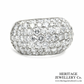 Fine Pavé Diamond Bombe Ring