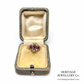 Victorian Garnet & Pearl Ring (15ct; c.1900)
