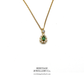 Emerald and Diamond Pendant Necklace