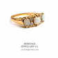 Edwardian Opal Ring with Diamond Accents (c.1906)