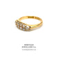 Antique Gold Two-Row Diamond Ring (c.0.50ct)