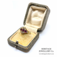 Victorian Garnet & Pearl Ring (15ct; c.1900)
