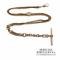 Antique Gold Albertina with T-Bar