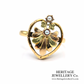 Art Nouveau Gold & Pearl Ring