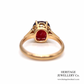 Fine Fire Garnet Solitaire Ring (18ct)