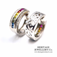 Sapphire and Diamond Earrings (14ct white gold)