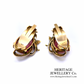Antique Pink Tourmaline Earclips