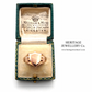 Antique Rose Gold Shield Signet Ring