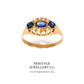 Antique Sapphire and Diamond Ring (c. 1902; 18ct Gold)