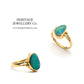 Vintage 14ct Gold Fiery Opal Ring