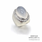 Vintage Moonstone & Diamond Statement Ring