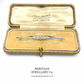 Antique Old Cut Diamond Bar Brooch