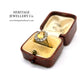Vintage Citrine and Diamond Cluster Ring