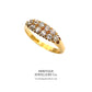 Antique Gold Two-Row Diamond Ring (c.0.50ct)