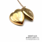 Antique Gold Heart Locket and Chain