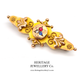 Edwardian Diamond, Ruby & Sapphire Brooch (c.1905)