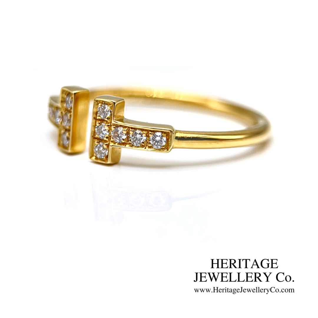 Vintage Tiffany Diamond T Wire Ring