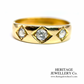 Vintage 3-Stone Diamond Gypsy Ring