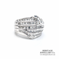 Vintage 5-Row Diamond Ring