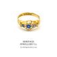 Antique Sapphire and Diamond Ring (c. 1915)