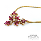 Vintage Ruby & Diamond Floral Collar