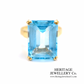 Fine Aquamarine Dress Ring (18ct gold)