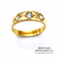 Vintage 3-Stone Diamond Gypsy Ring